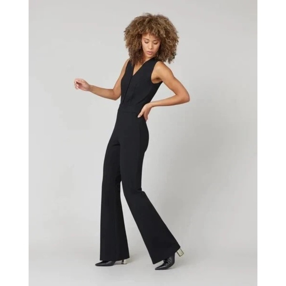 NWT Spanx Perfect Sleeveless Jumpsuit Black Size L Tall